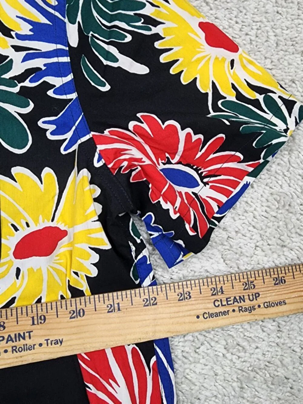 J.CREW Men's Short Sleeve Floral Original Sportswear Black Pattern Size Large L